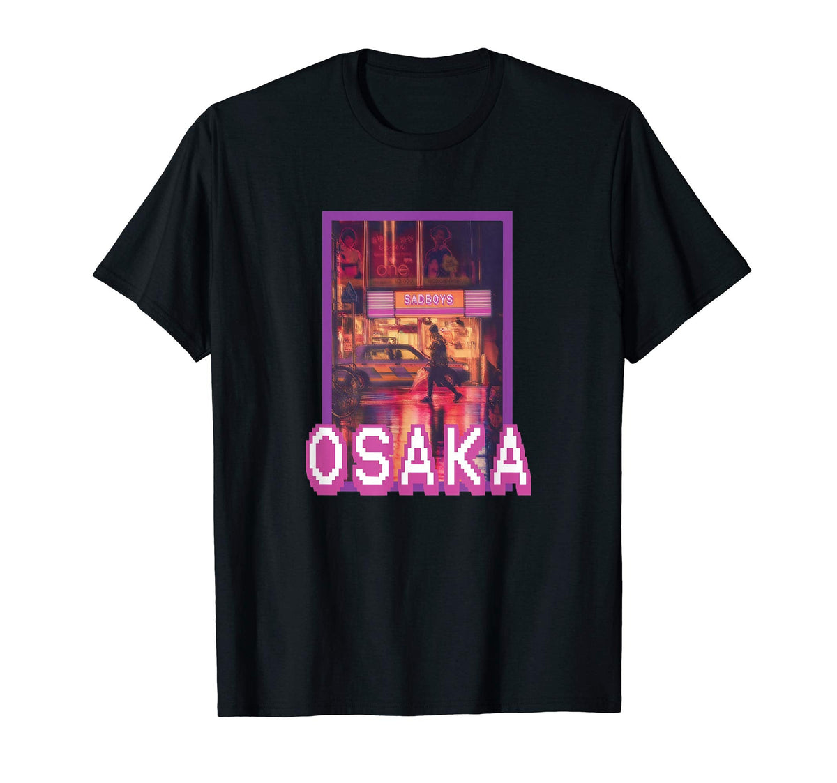 Urban Osaka Retrowave Lo Fi Vaporwave T-Shirt - Trendy Graphic Men Women