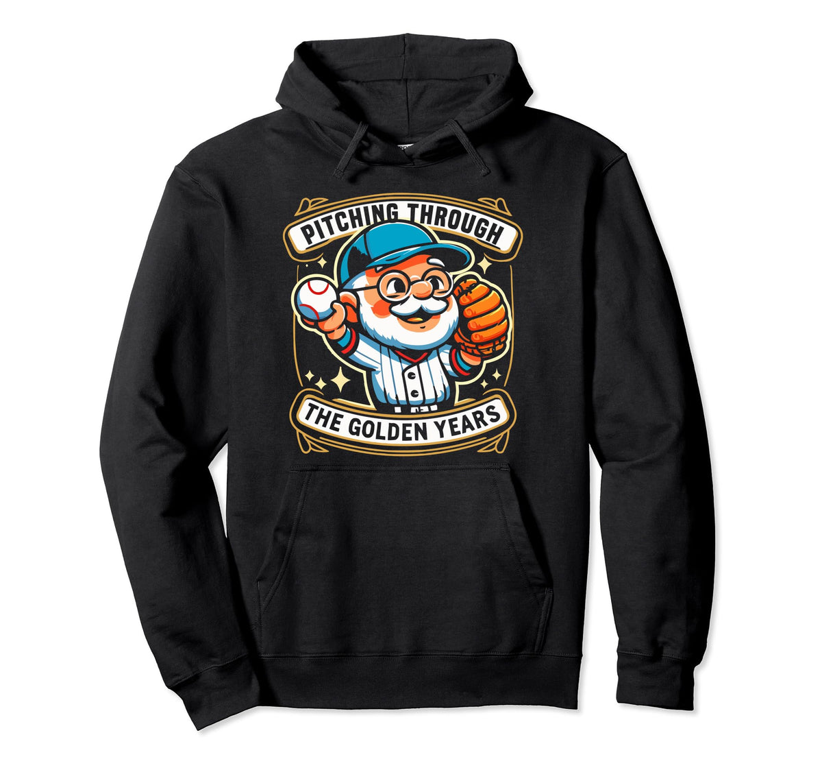 Baseball Grandpa Grandfather Hoodie - Casual Everyday Wear for Adults