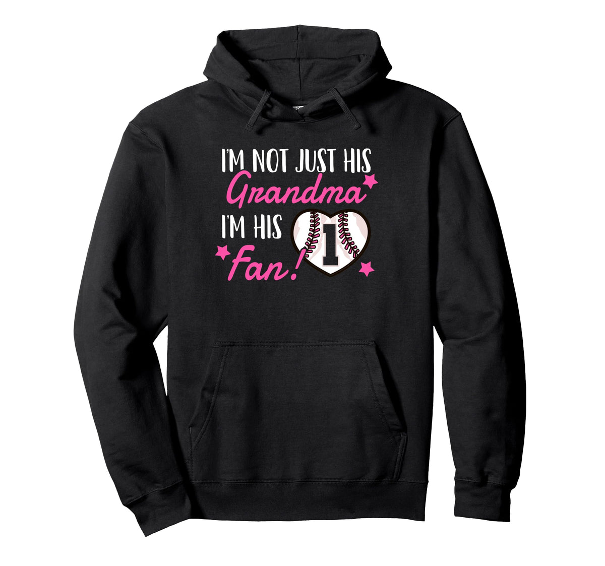 Baseball Grandma Baseball Fan Hoodie - Casual Everyday Wear for Adults