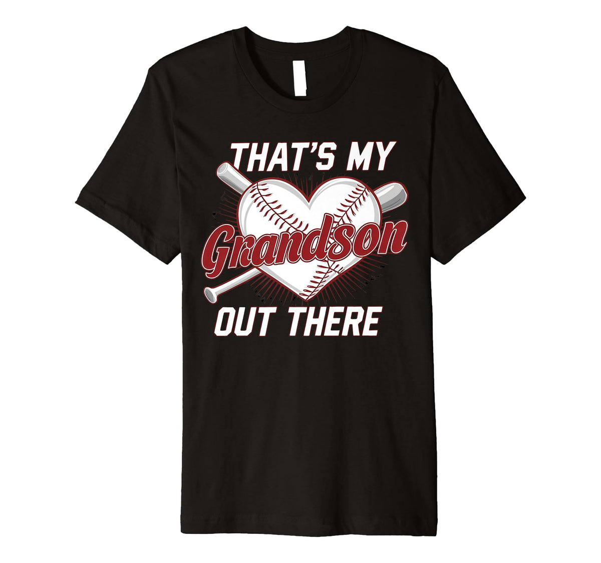 Thats My Grandson Out There Baseball T-Shirt - Streetwear Style for Adults