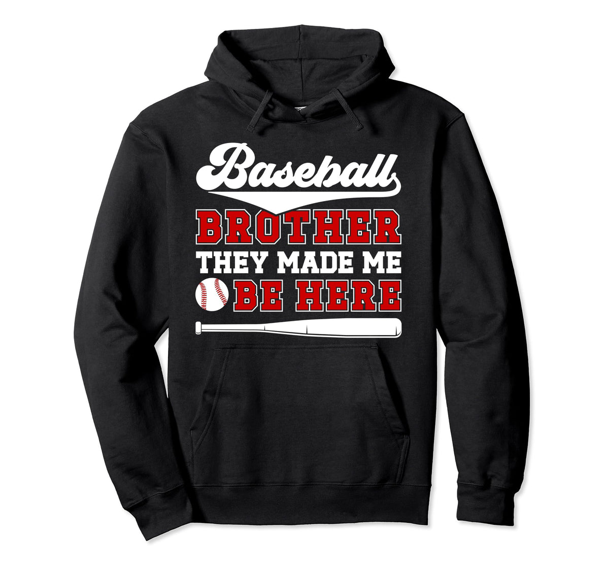 Baseball Brother Funny Baseball Players Hoodie - Trendy Graphic Men Women
