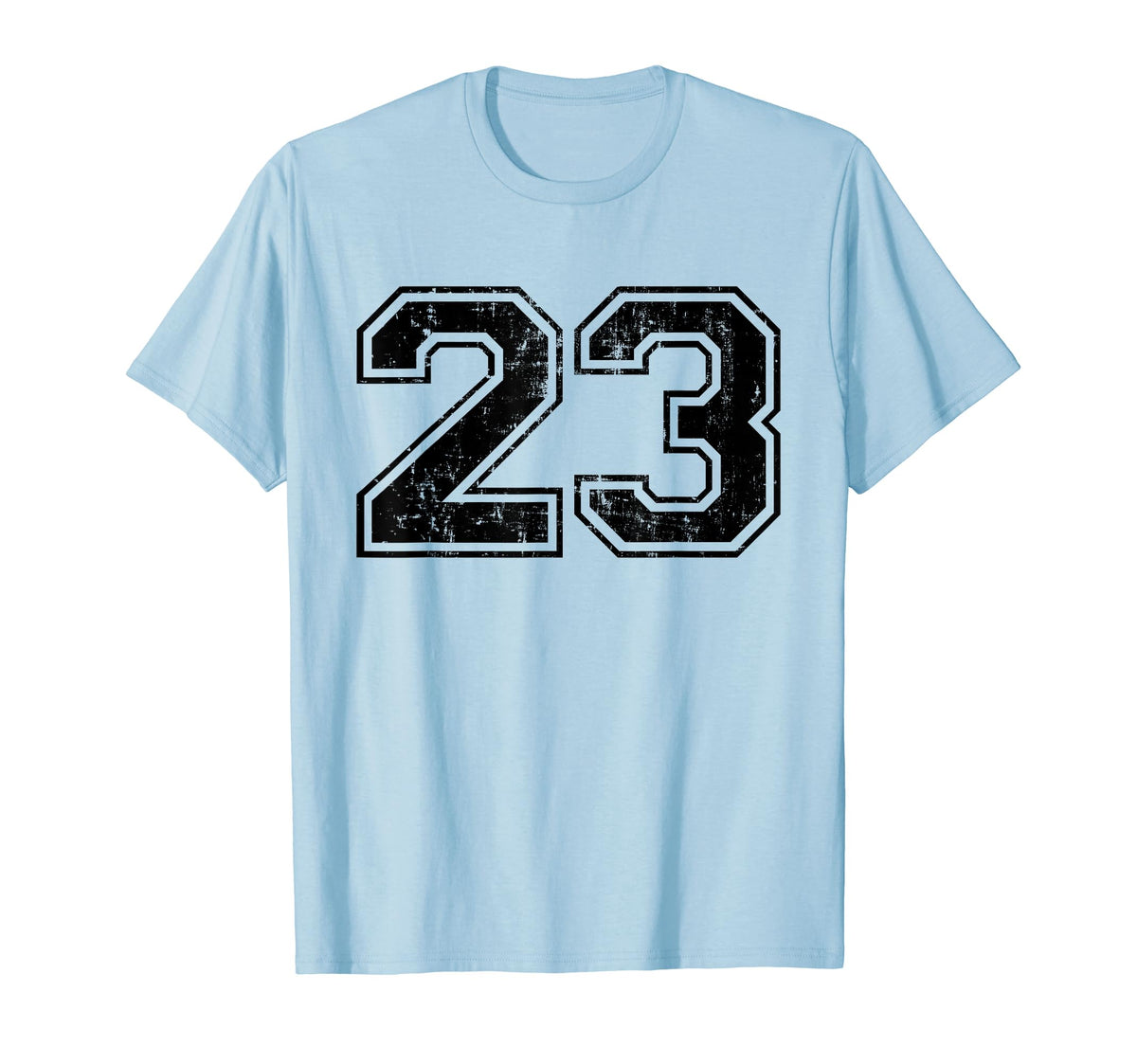 Number 23 Varsity Distressed Sport T-Shirt - Streetwear Style Men Women