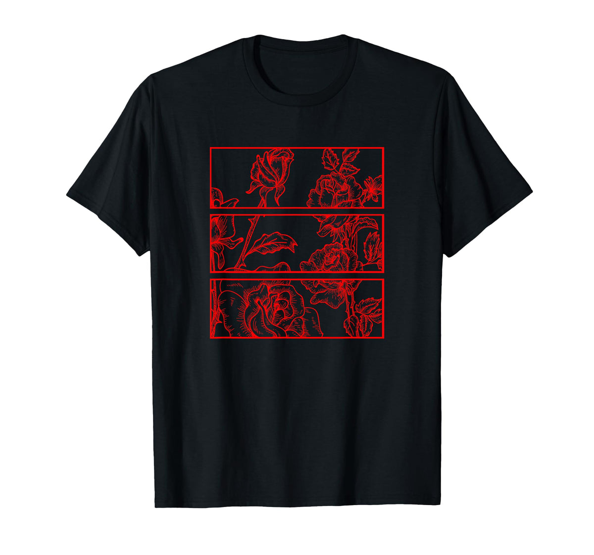 Red Roses Aesthetic Soft Grunge Teen T-Shirt - Unique Graphic Men Women