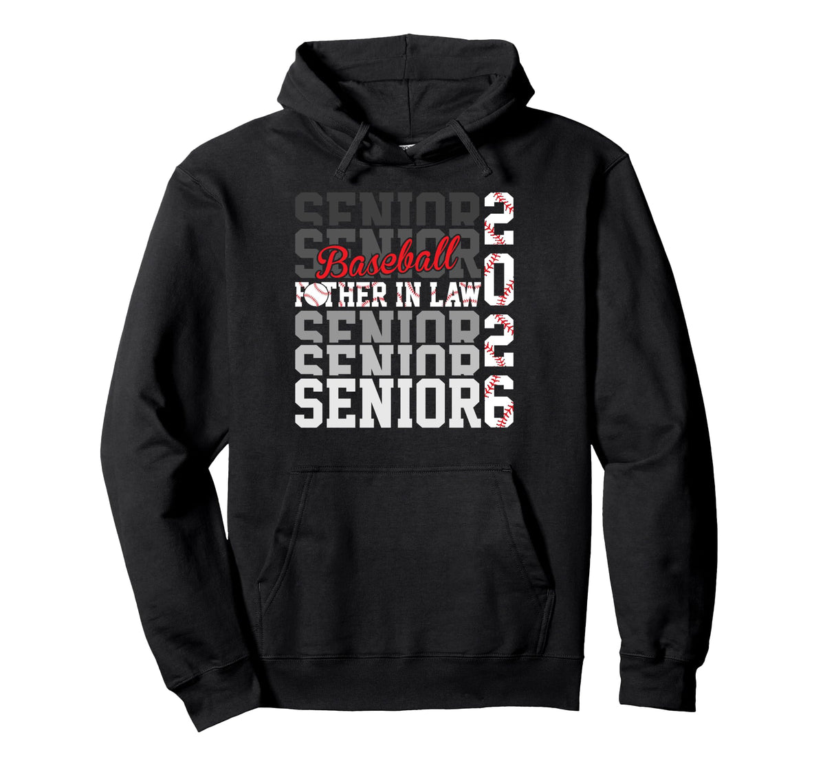 2026 Baseball Senior Father Law Hoodie - Streetwear Style Unisex