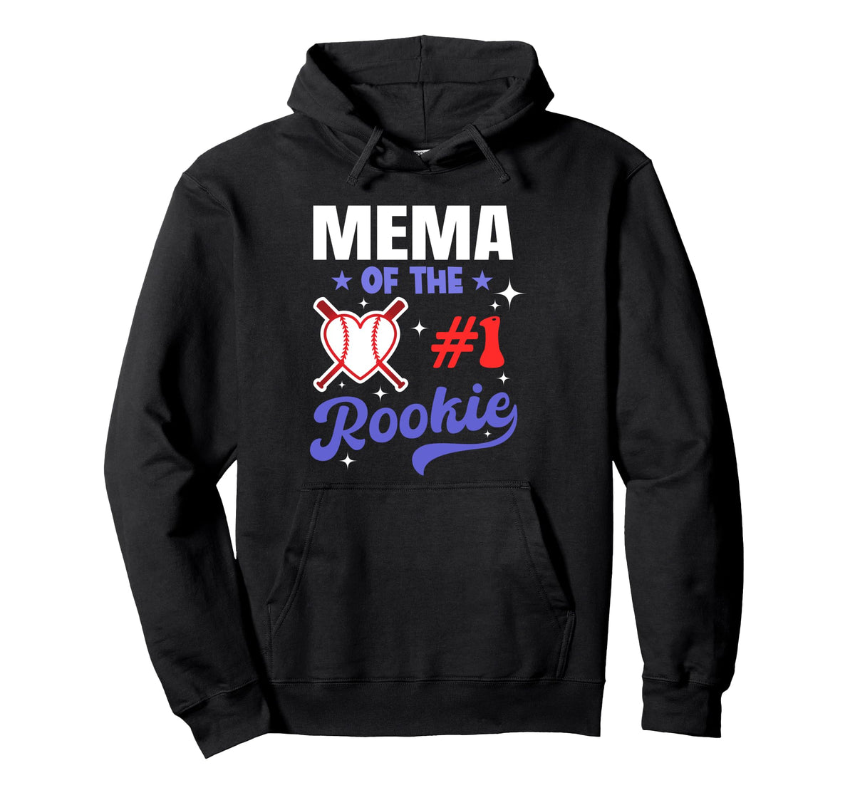 Mema Rookie 1St Baseball Birthday Party Hoodie - Novelty Apparel Men Women