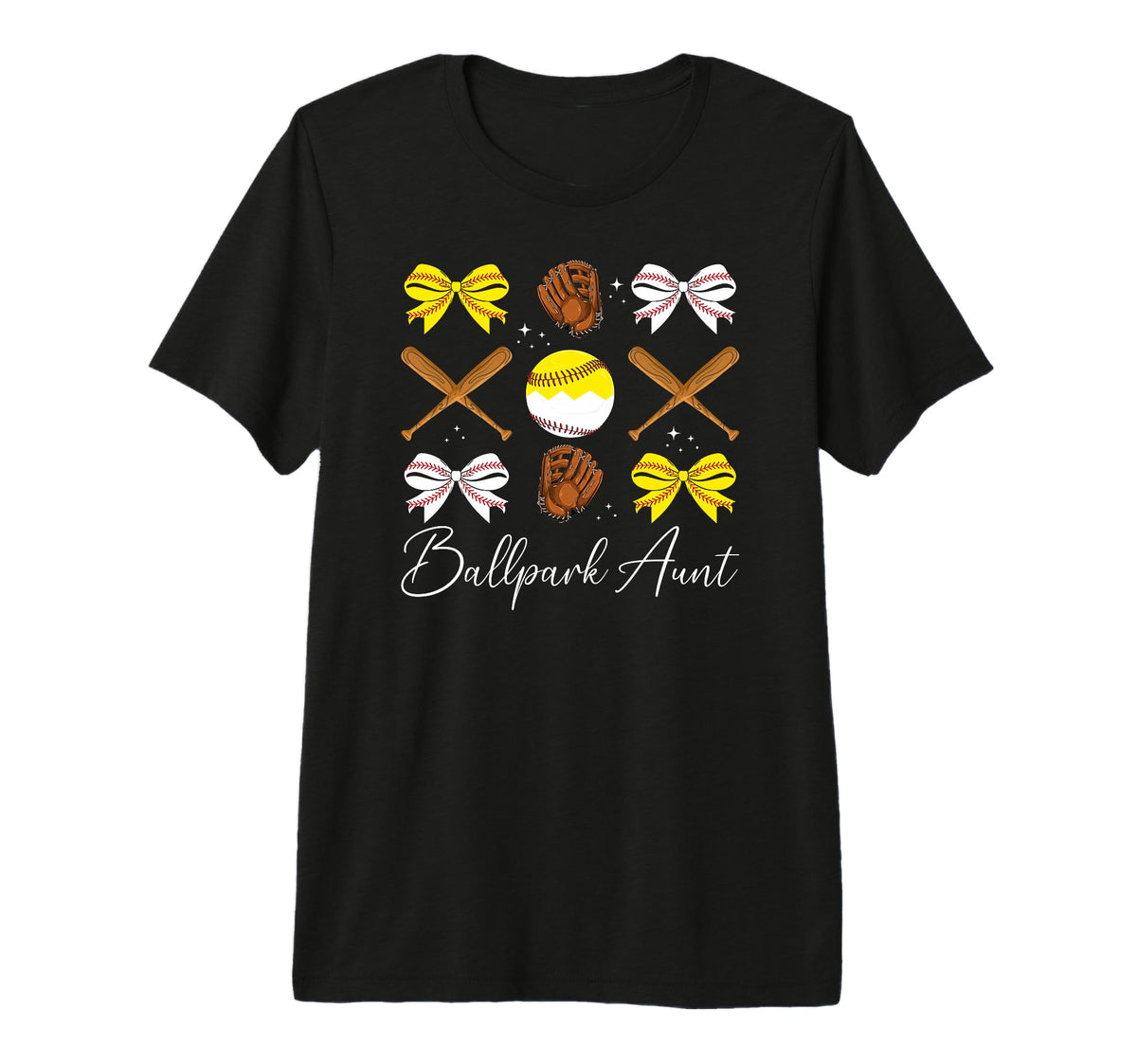Ballpark Aunt Coquette Softball Baseball T-Shirt - Streetwear Style Unisex