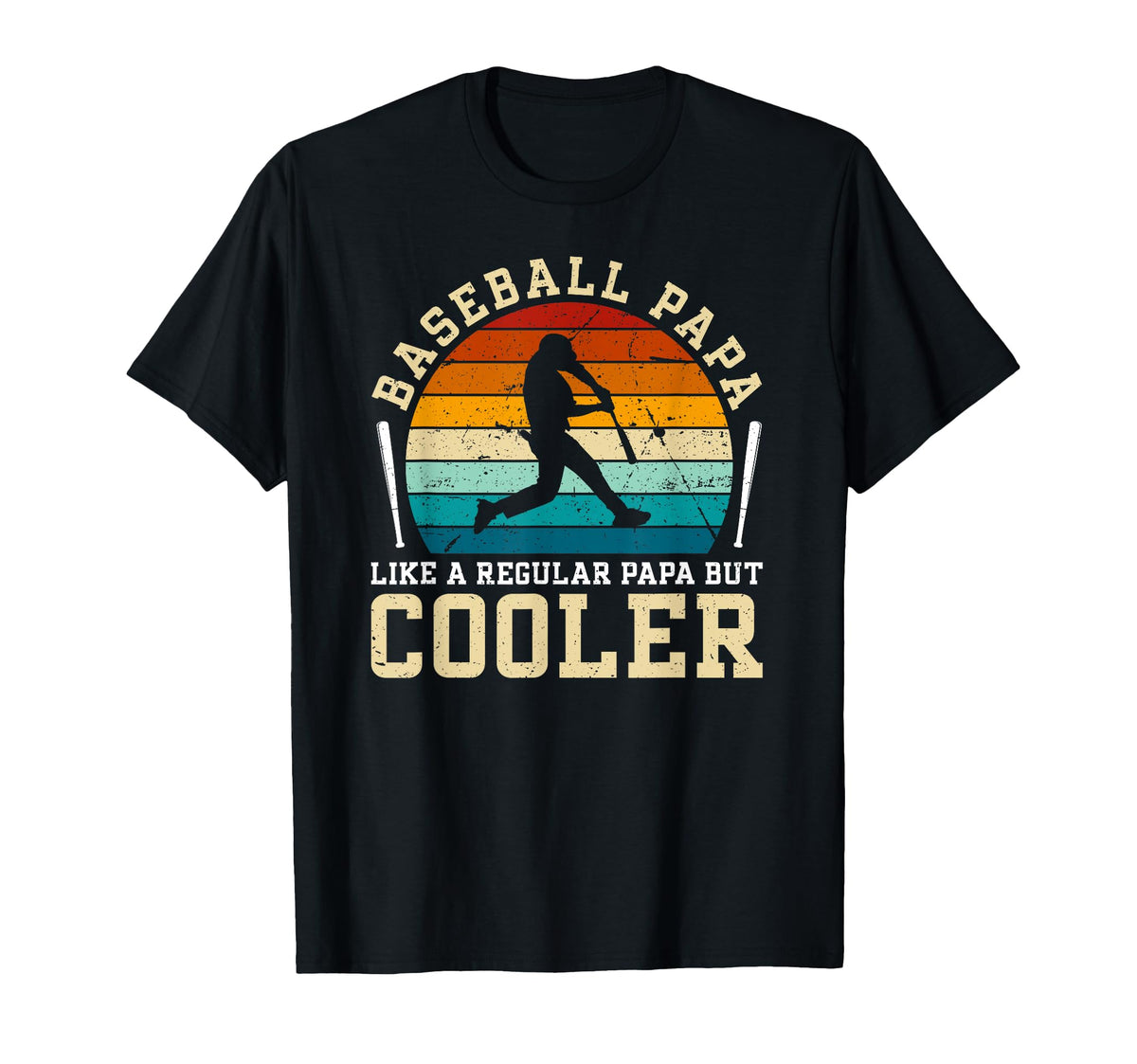Baseball Papa Grandpa Papa Baseball T-Shirt - Casual Everyday Wear Unisex