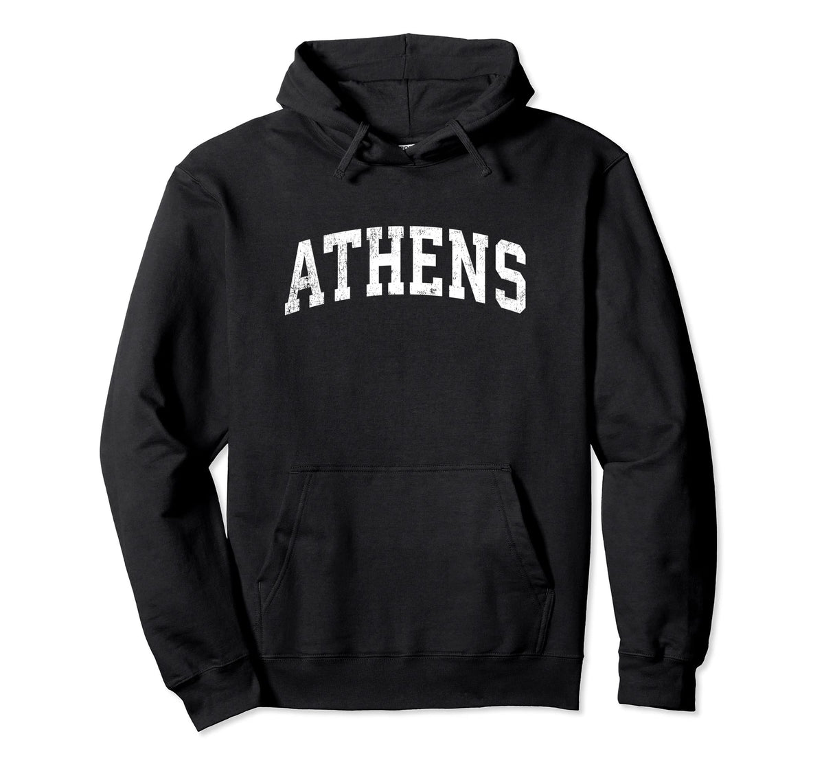 Athens Georgia Ga Varsity Sports Text Hoodie - Casual Everyday Wear Unisex