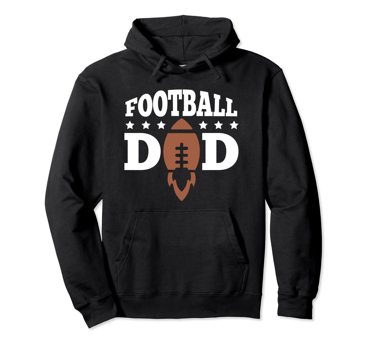 Funny Football Soccer Game Day Dad Hoodie - Fun Novelty Design for Adults