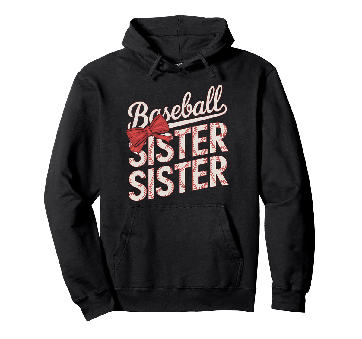 Funny Baseball Sis Coquette Bow Mothers Hoodie - Streetwear Style Unisex