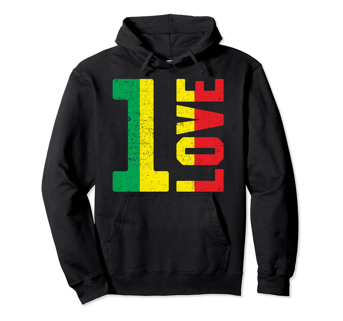 Jamaica Reggae Music Rasta Pride Hoodie - Casual Everyday Wear for Adults