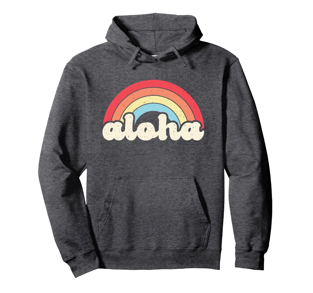 Aloha Rainbow Hawaii Hawaiian Island Hoodie - Trendy Graphic Men Women