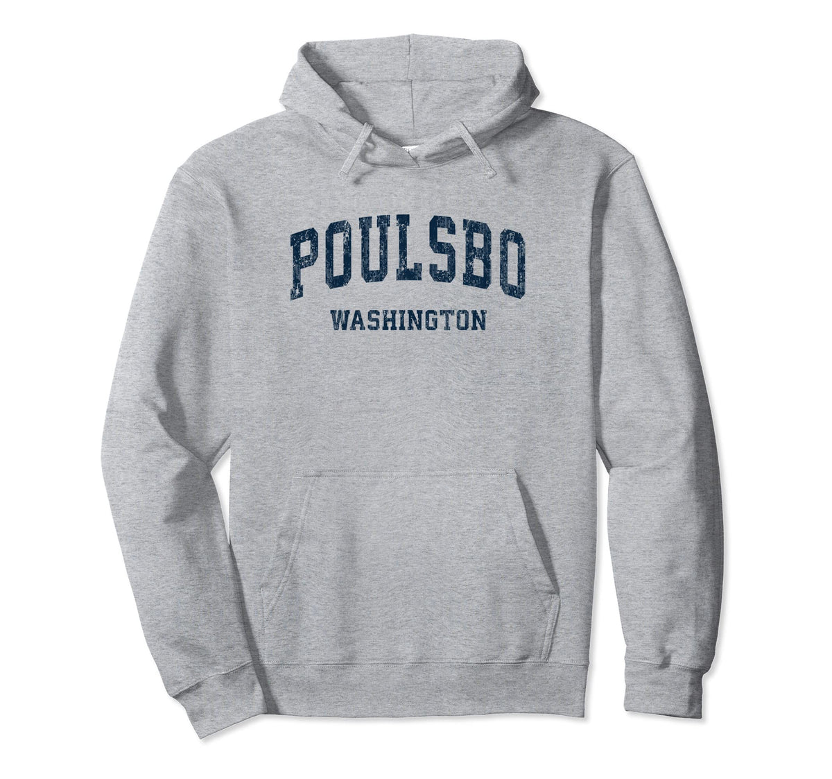 Poulsbo Washington Wa Varsity Sports Hoodie - Minimalist Print for Adults