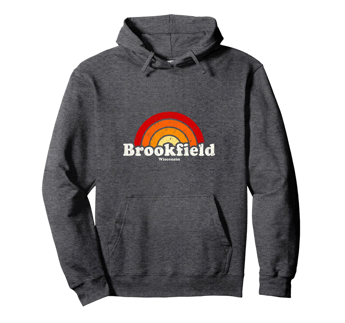 Brookfield Wisconsin Wi 70S Rainbow Hoodie - Streetwear Style Unisex