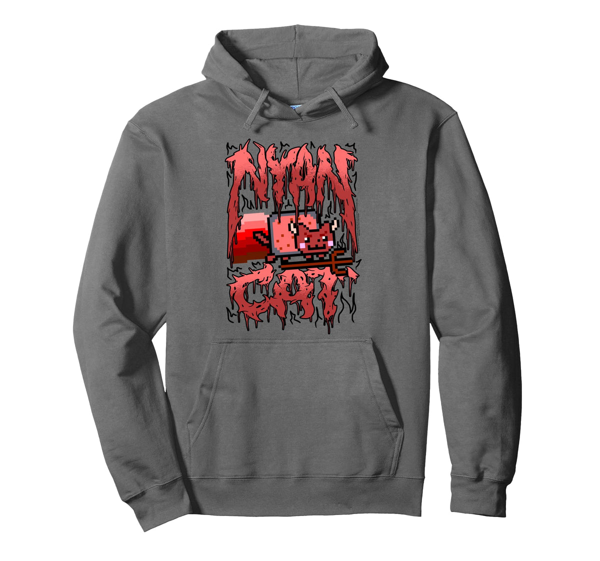 Nyan Cat Heavy Metal Devil Cat Funny Hoodie - Streetwear Style Men Women