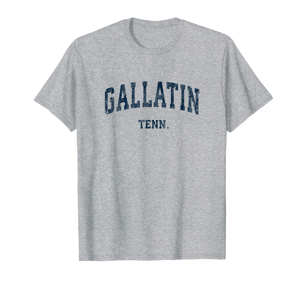 Gallatin Tennessee Tn Varsity Sports Navy T-Shirt - Custom Art Print Unisex