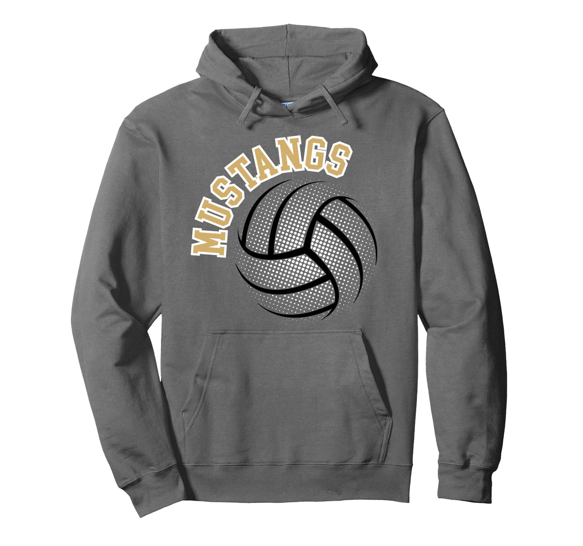 Mustangs Volleyball Mom Game Day Hoodie - Casual Everyday Wear Men Women