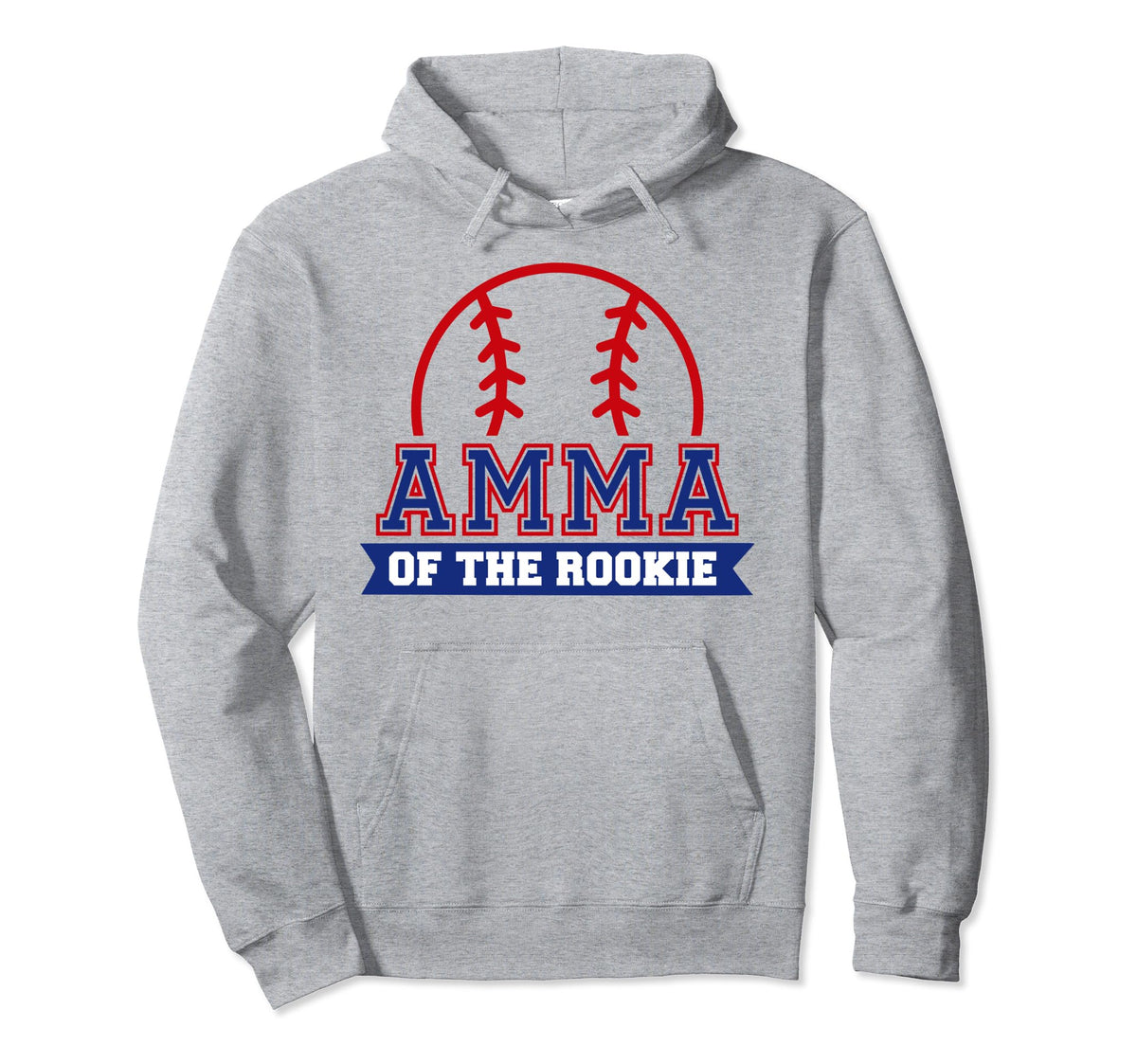 Amma Rookie 1St Birthday Baseball Theme Hoodie - Graphic Print Men Women