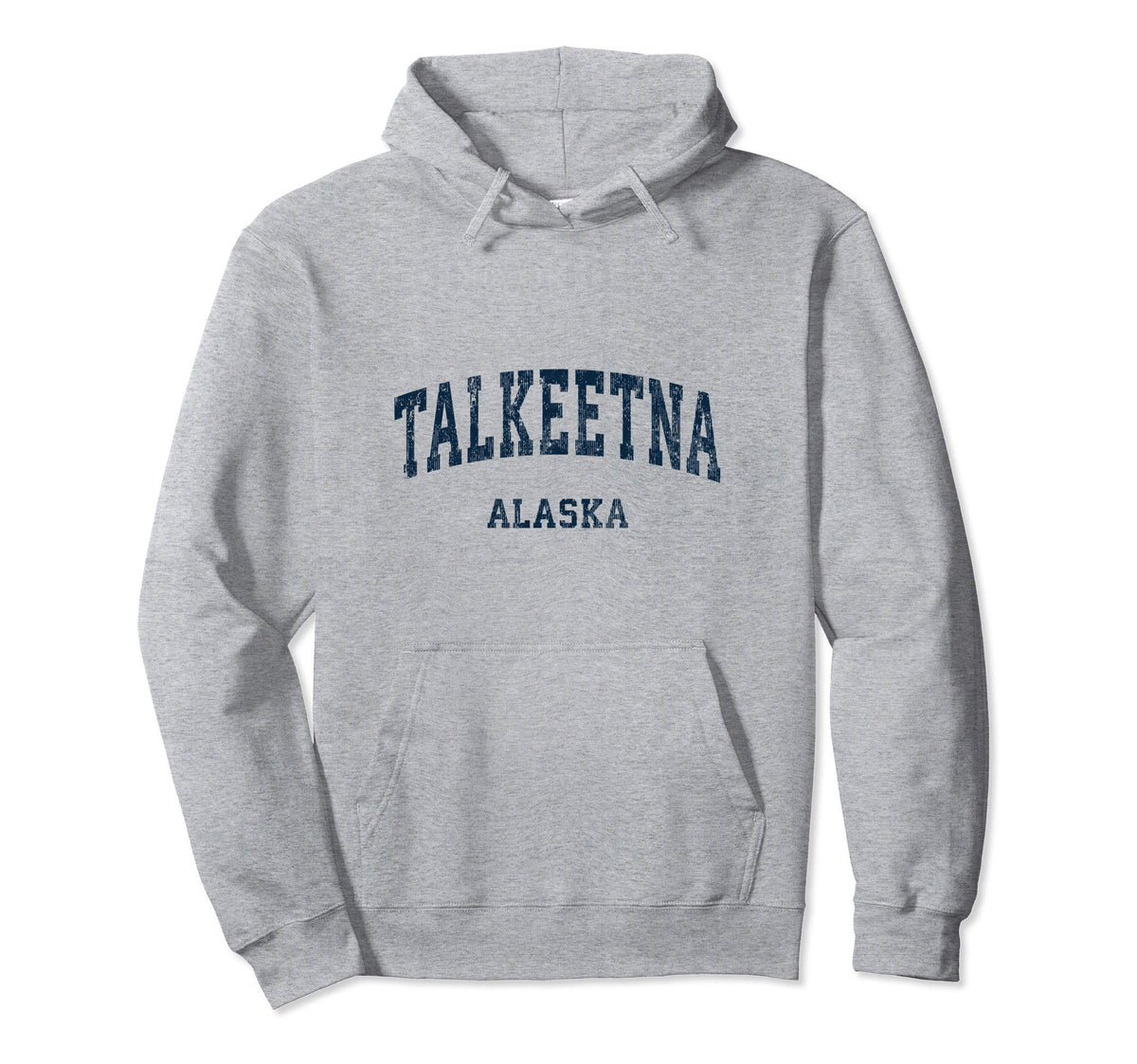 Talkeetna Alaska Ak Varsity Sports Navy Hoodie - Custom Art Print Unisex