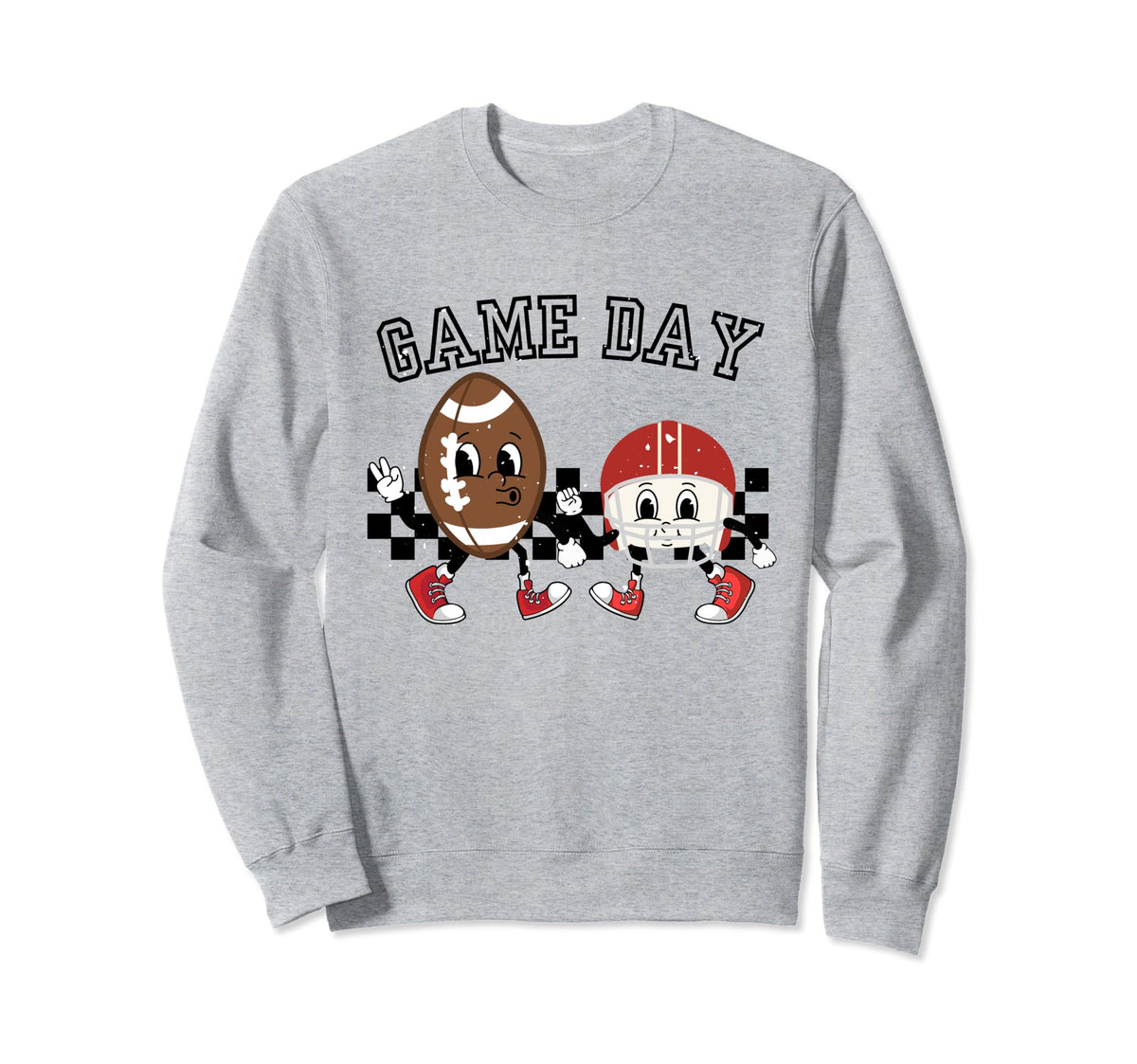 Football Game Day Funny Team Sweatshirt - Casual Everyday Wear Men Women