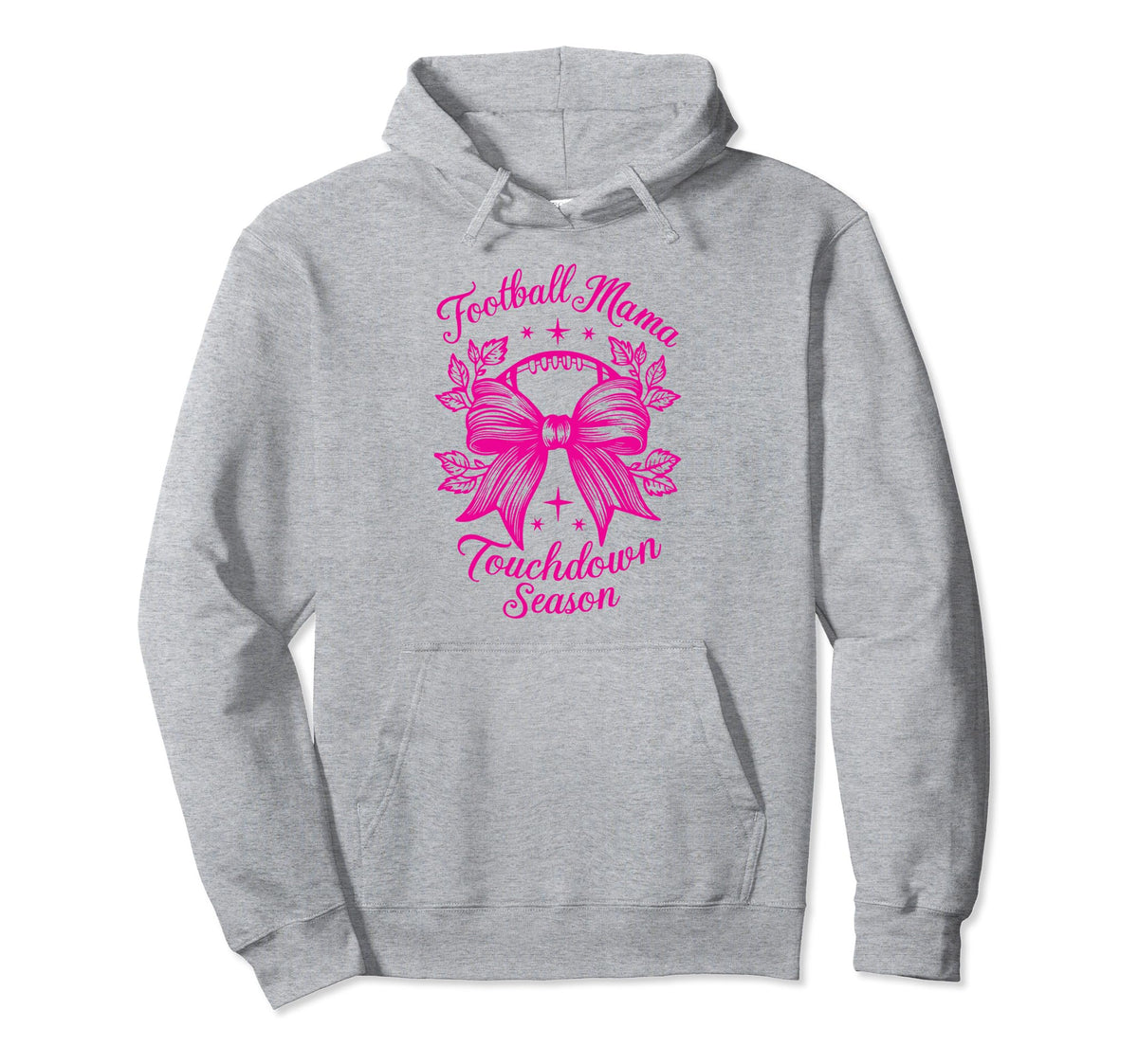 Womens Moms Coquette Bow Football Lover Hoodie - Minimalist Print Unisex