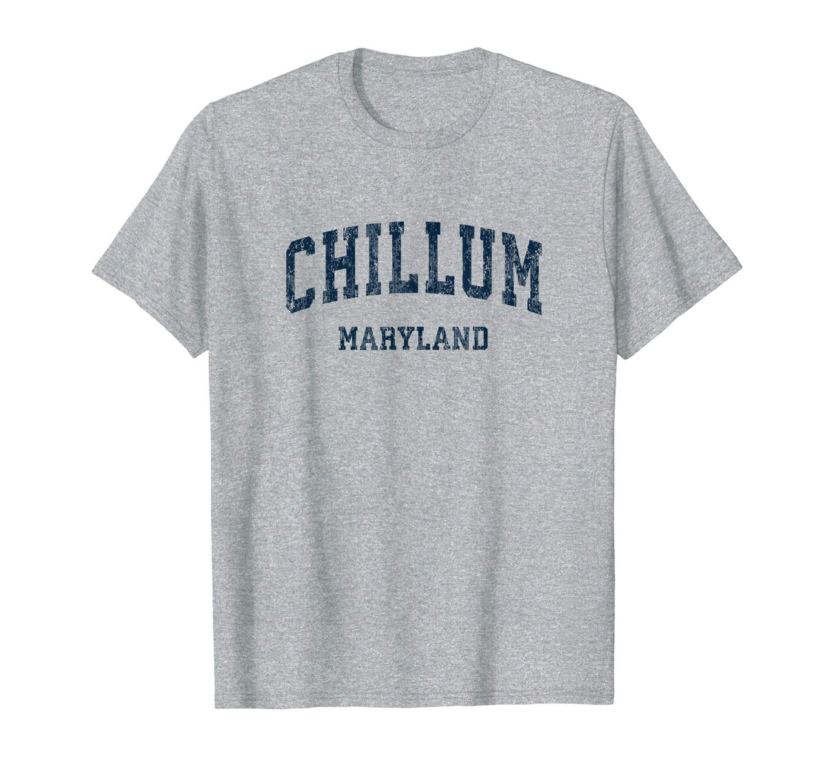 Chillum Maryland Md Varsity Sports Navy T-Shirt - Graphic Print for Adults