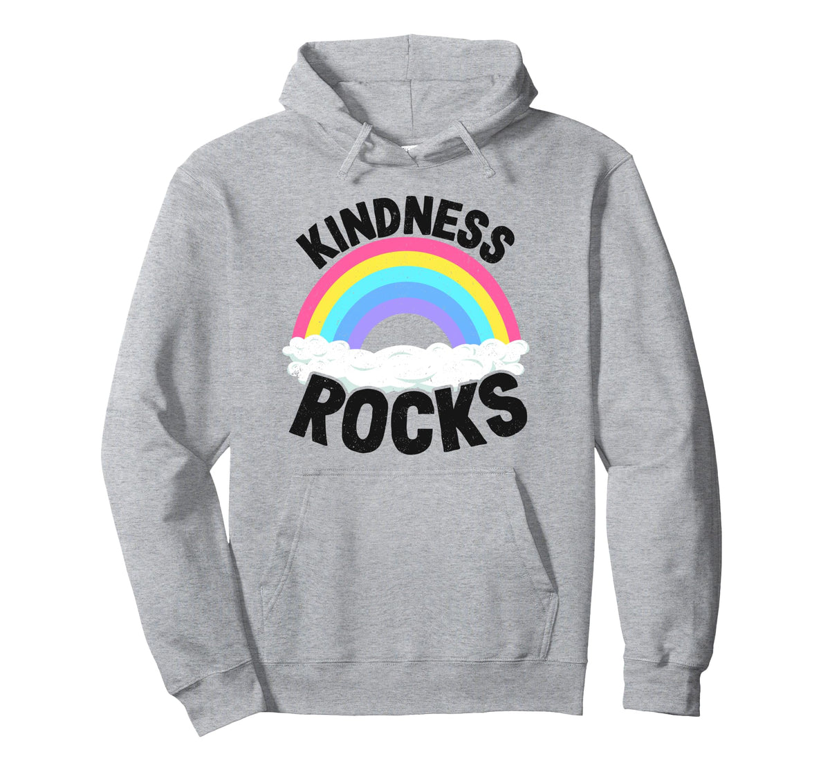 Hippie Teacher Anti Bullying Rainbow Hoodie - Minimalist Print Men Women