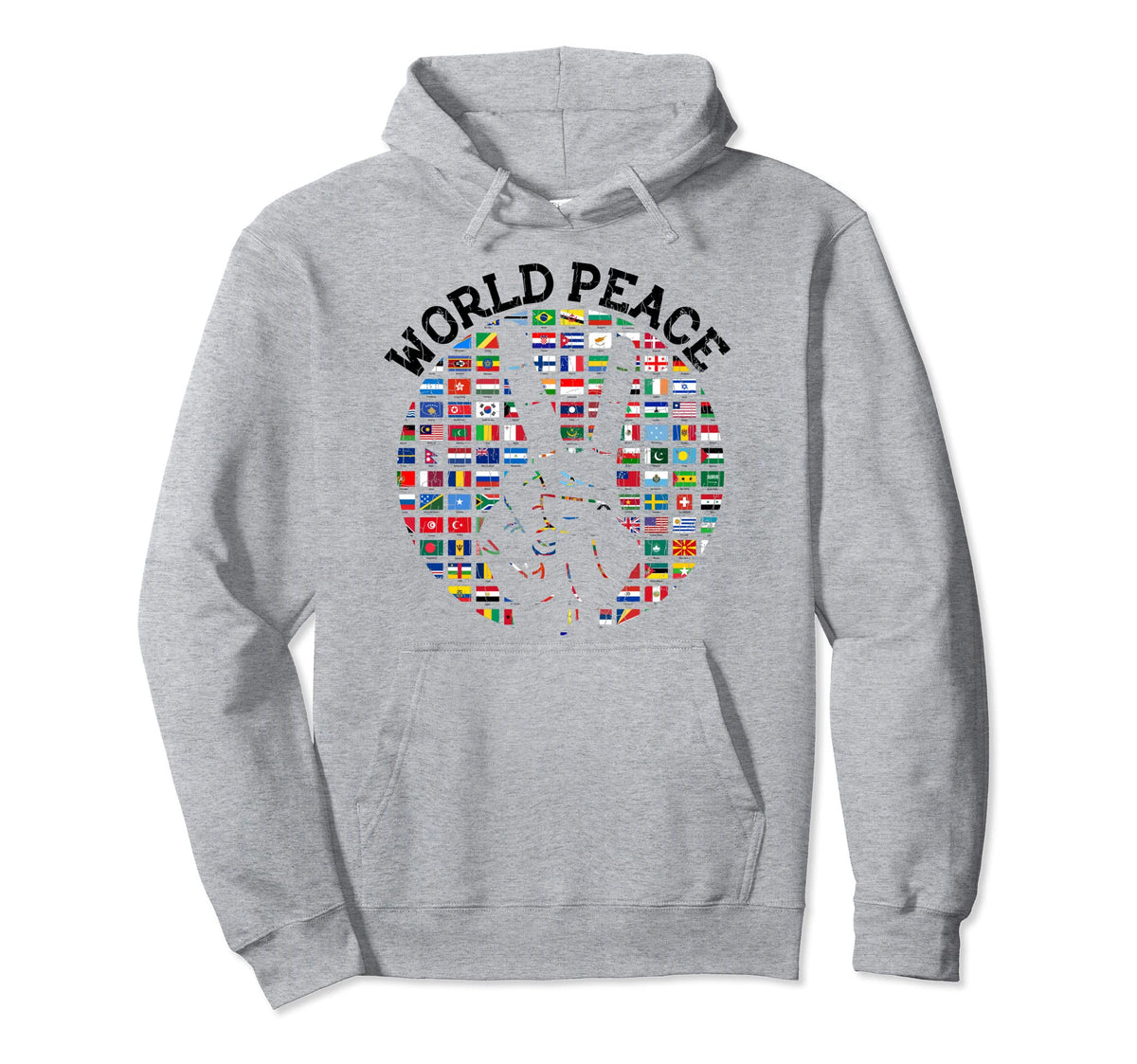 World Peace Funny Love International Hoodie - Aesthetic Graphic Men Women