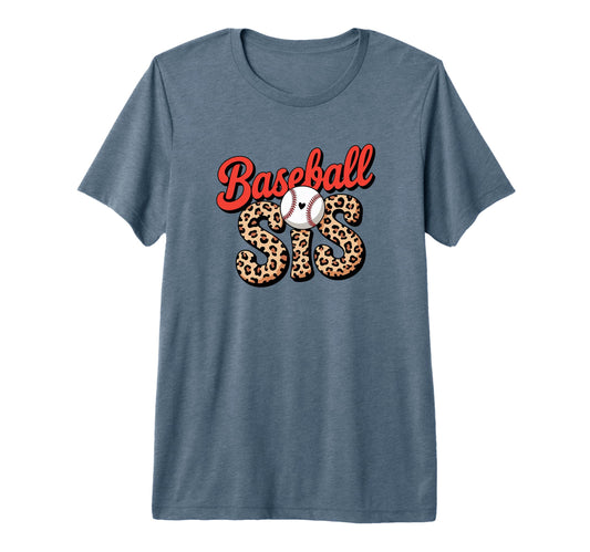 Baseball Sis Sport Lover Leopard Sister T-Shirt - Aesthetic Graphic Unisex