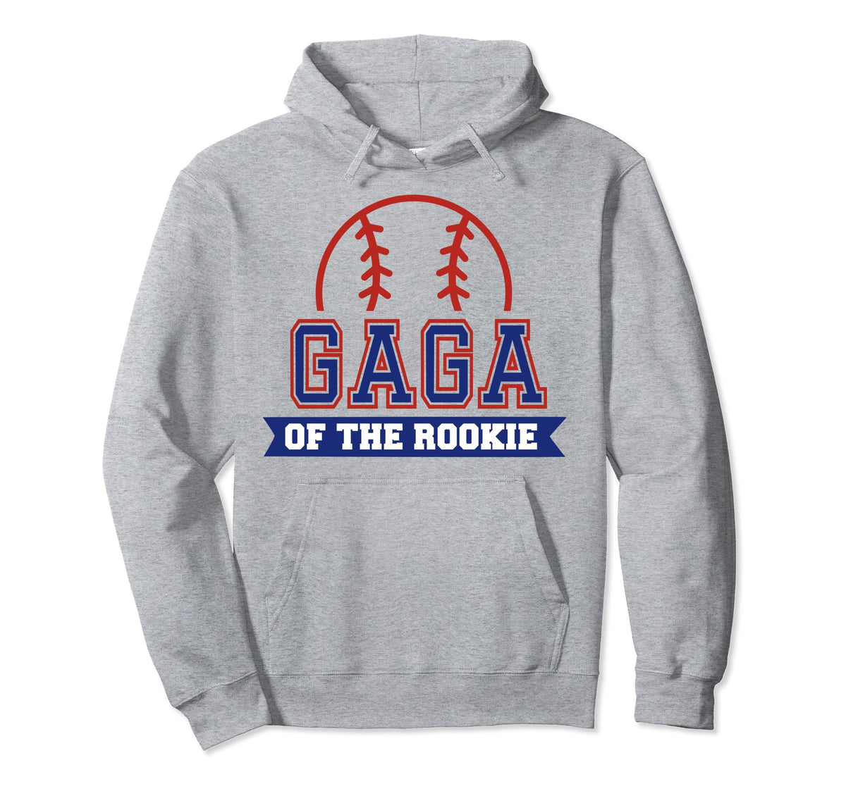Gaga Rookie 1St Birthday Baseball Hoodie - Casual Everyday Wear Unisex