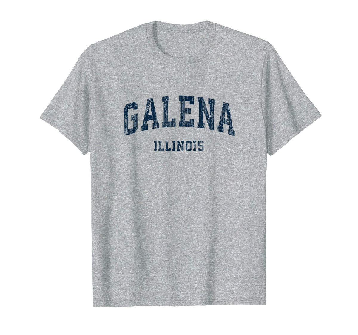 Galena Illinois Il Varsity Sports Navy T-Shirt - Aesthetic Graphic Unisex