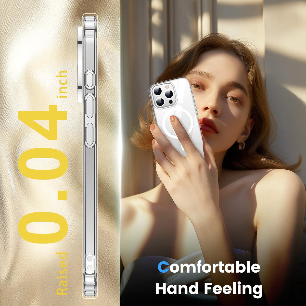 Temdan Clear Magnetic Phone Case