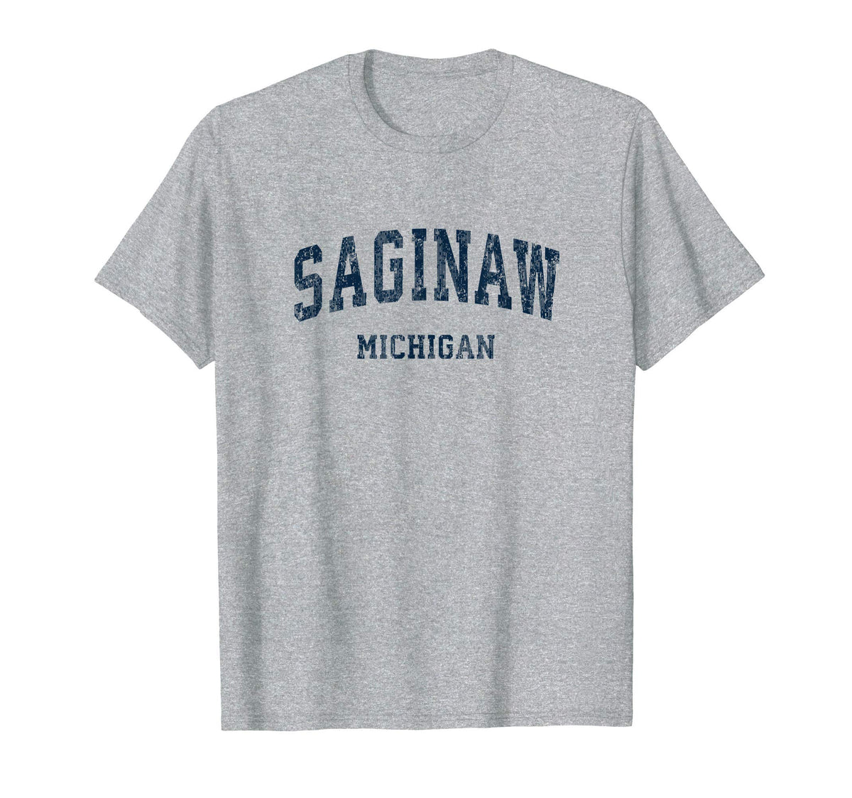 Saginaw Michigan Mi Varsity T-Shirt - Casual Everyday Wear Men Women