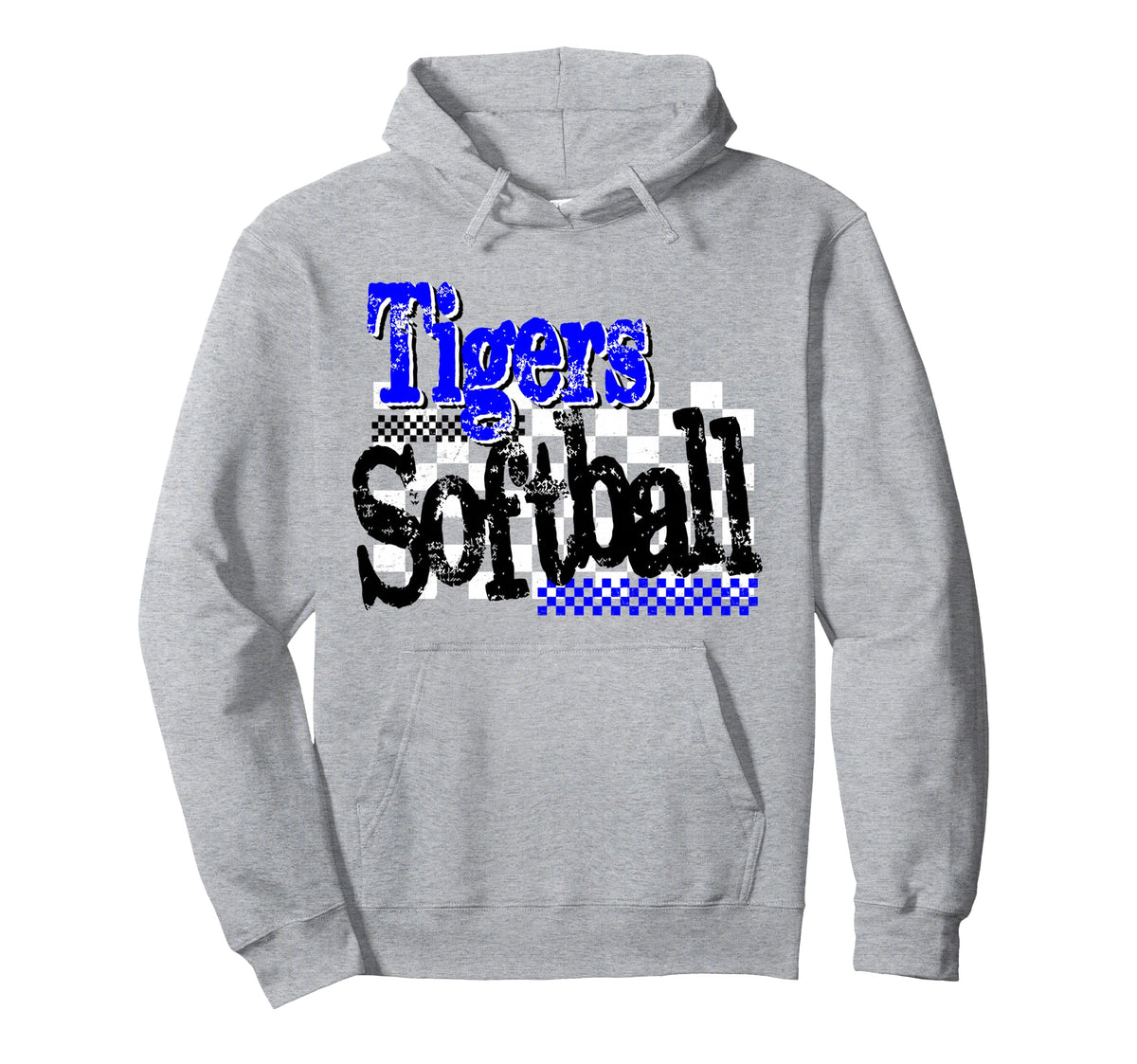 Tigers Softball Mom Blue Tiger Pride Game Hoodie - Streetwear Style Unisex