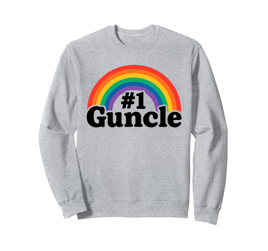 1 Guncle Rainbow Proud Gay Uncles Sweatshirt - Custom Art Print Men Women