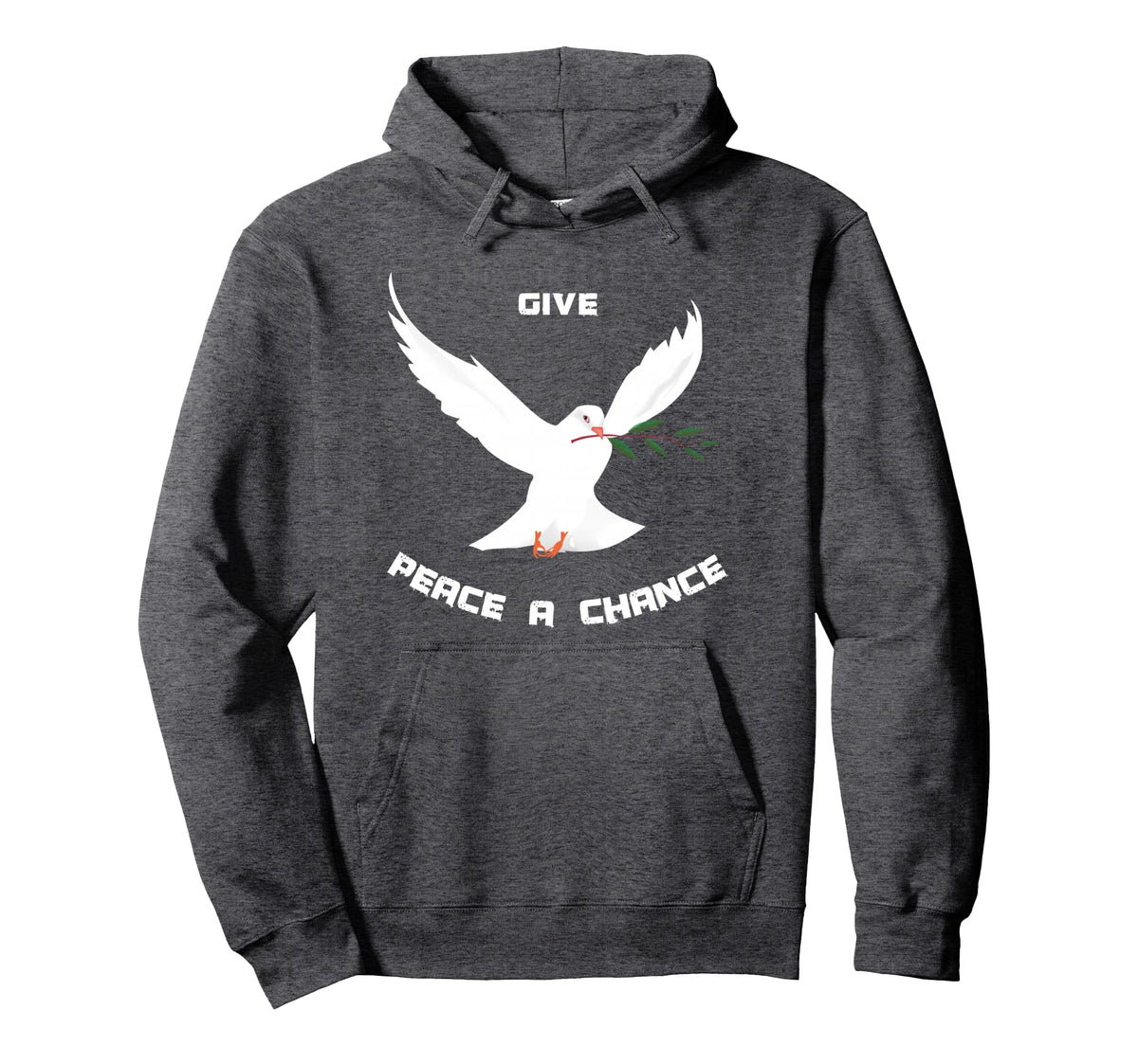 Give Peace Chance Peace World Hoodie - Casual Everyday Wear Men Women