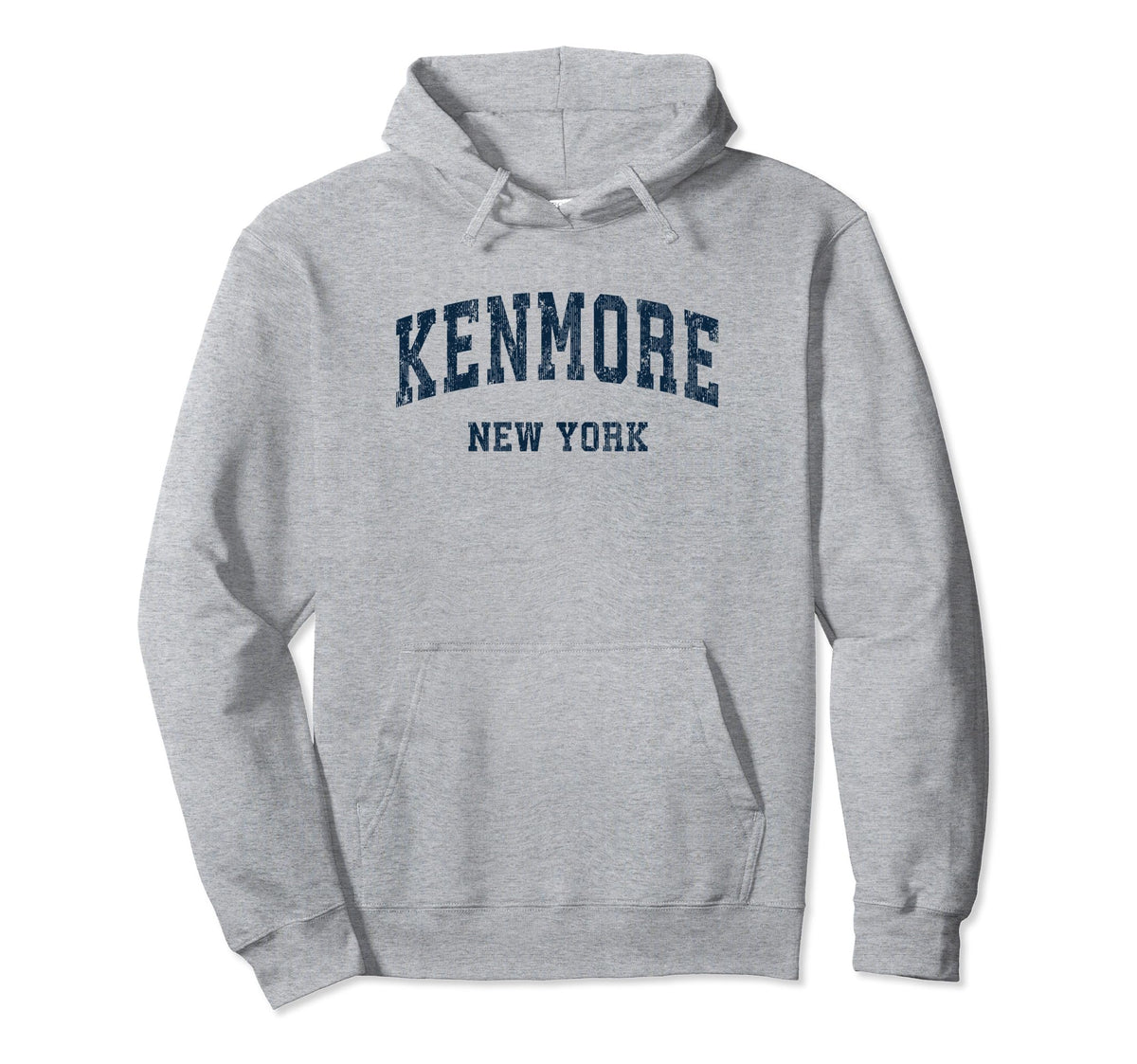 Kenmore New York Ny Varsity Sports Navy Hoodie - Unique Graphic for Adults