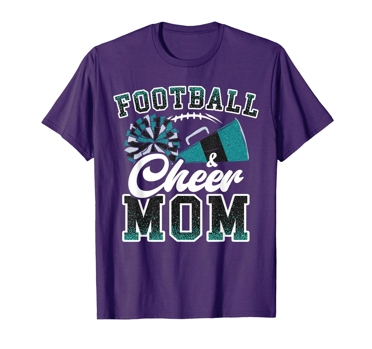Loud Proud Football Cheer Mom T-Shirt - Graphic Print Men Women