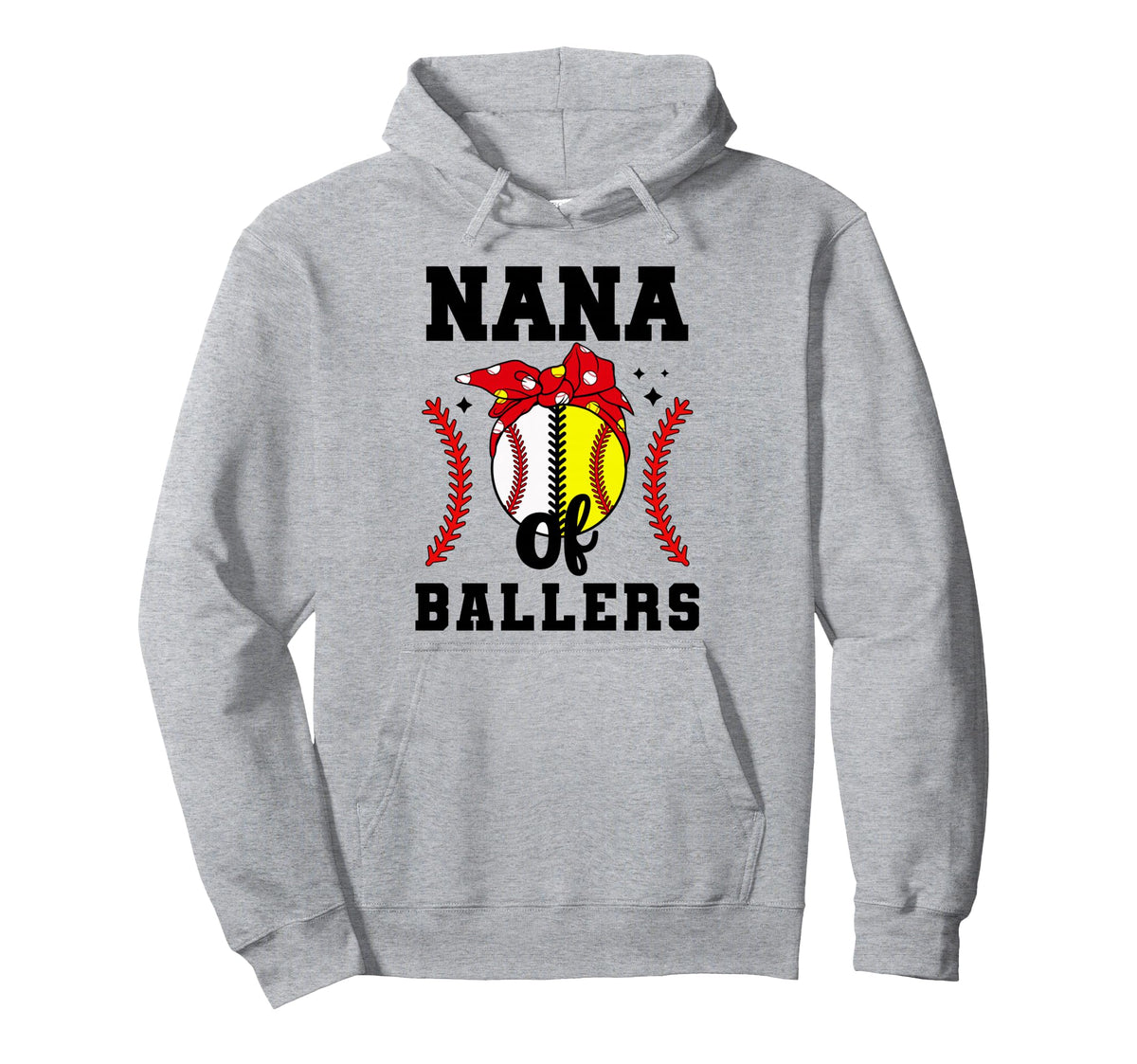 Nana Ballers Baseball Softball Nana Hoodie - Streetwear Style for Adults