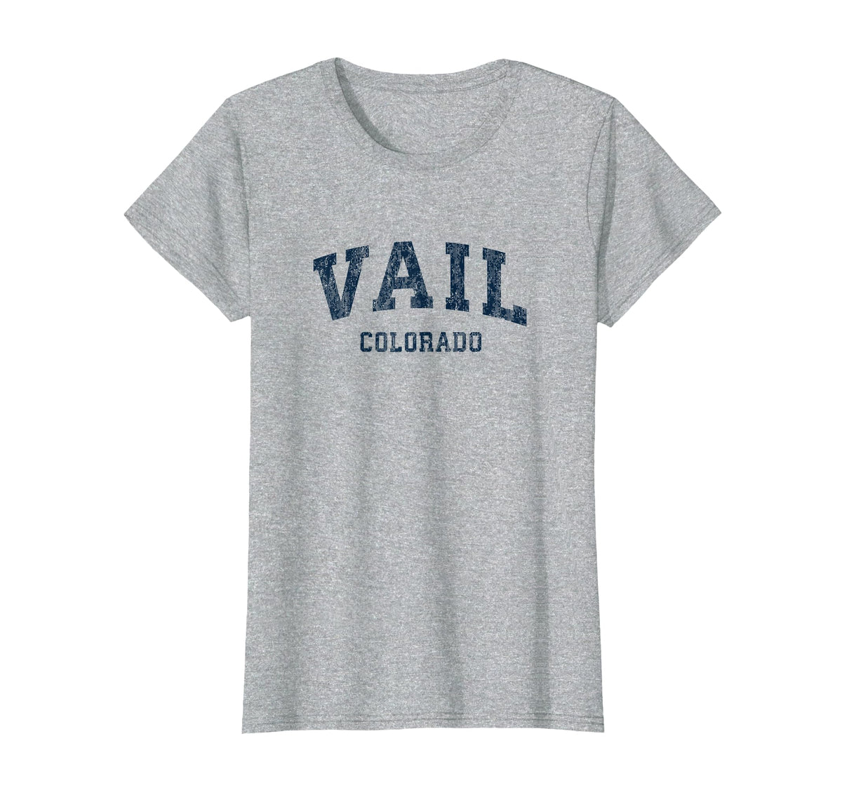 Vail Colorado Co Varsity Sports Navy T-Shirt - Aesthetic Graphic Men Women