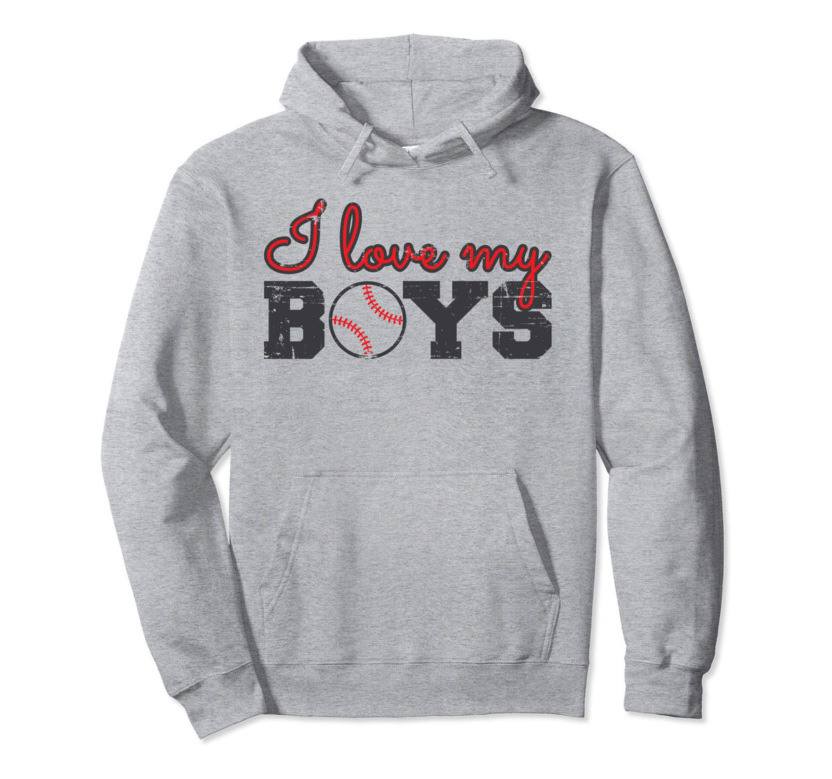 Baseball Mom I Love My Hoodie - Casual Everyday Wear Men Women