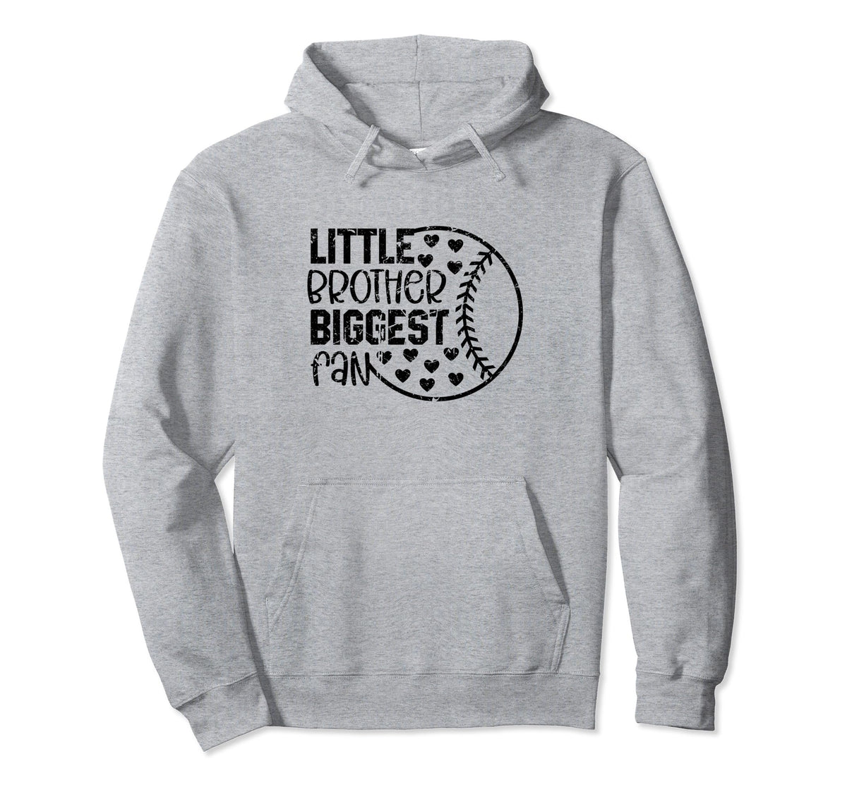 Little Brother Biggest Fan Funny Hoodie - Minimalist Print Men Women