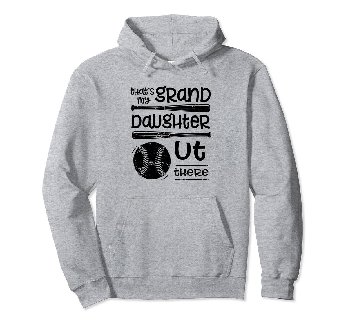 Thats My Granddaughter Out There Softball Hoodie - Graphic Print Men Women