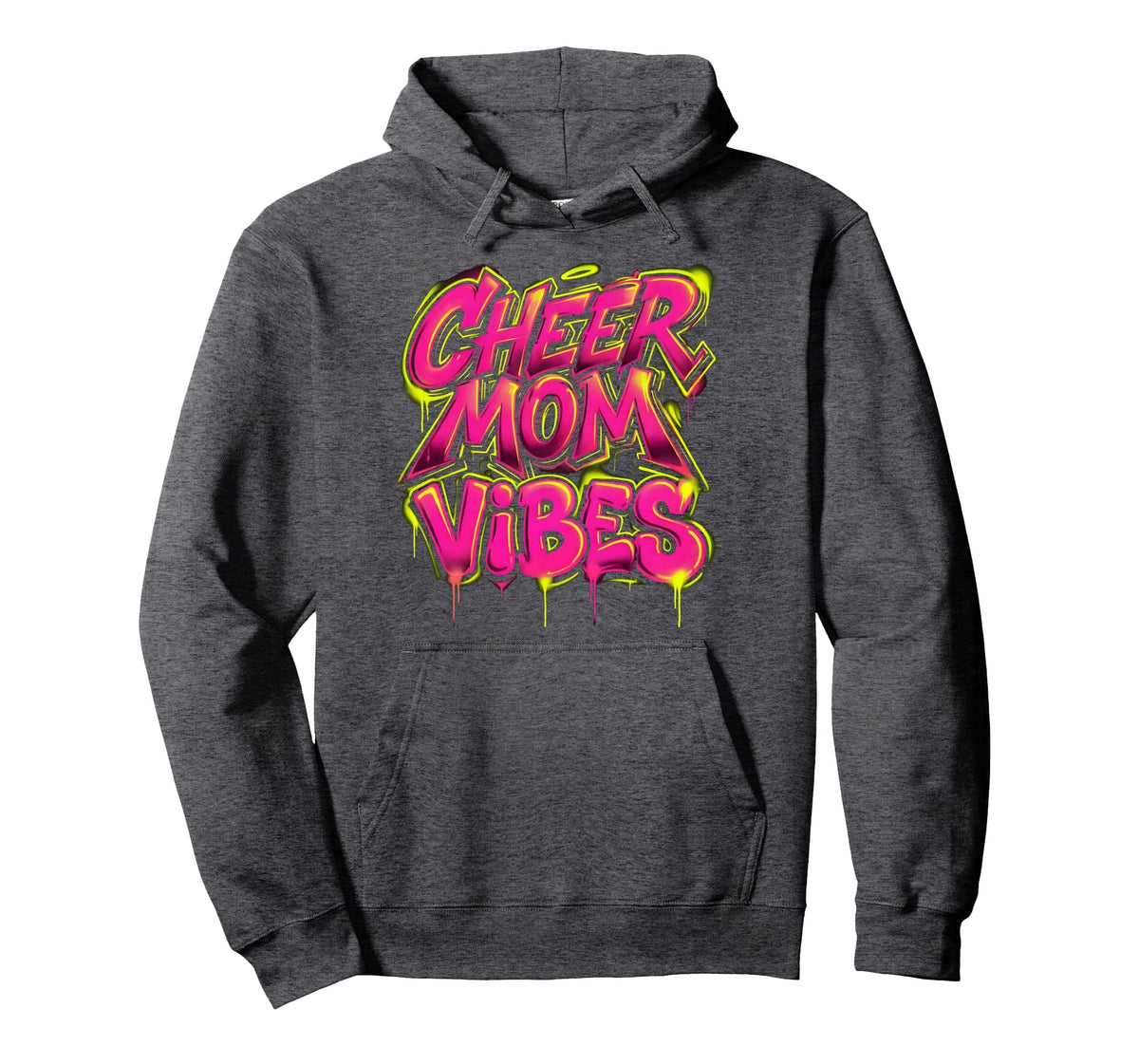 Cheer Mom Vibes Proud Cheerleading Mom Hoodie - Minimalist Print Men Women