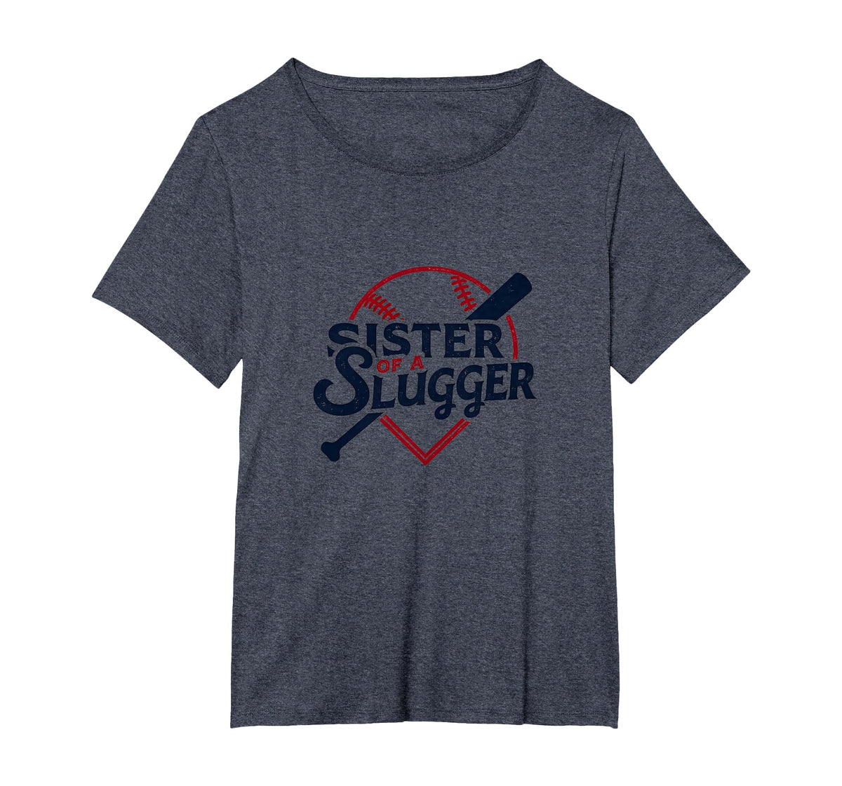 Baseball Sister Sister Slugger Sports T-Shirt - Minimalist Print Unisex
