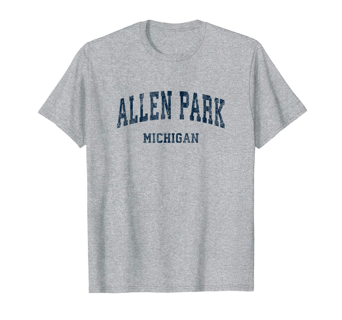 Allen Park Michigan Mi Varsity Sports Navy T-Shirt - Graphic Print Unisex
