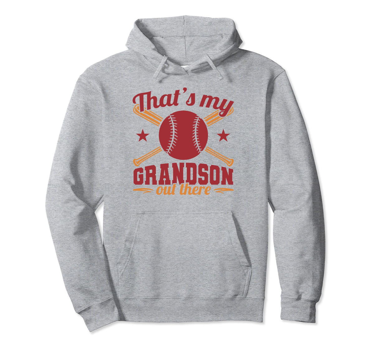 Baseballer Grandparent Funny Baseball Hoodie - Minimalist Print Men Women