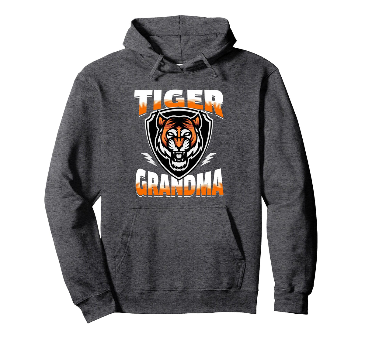 Tiger Grandma Game Day Tigers Mascot Hoodie - Aesthetic Graphic for Adults