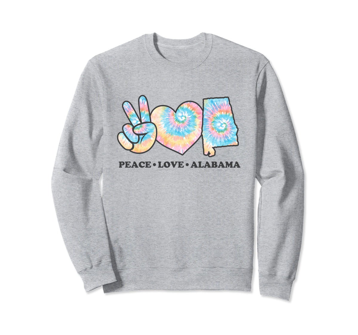 Tie Dye Alabama Hippie Gifts Co T-Shirt - Graphic Print Men Women