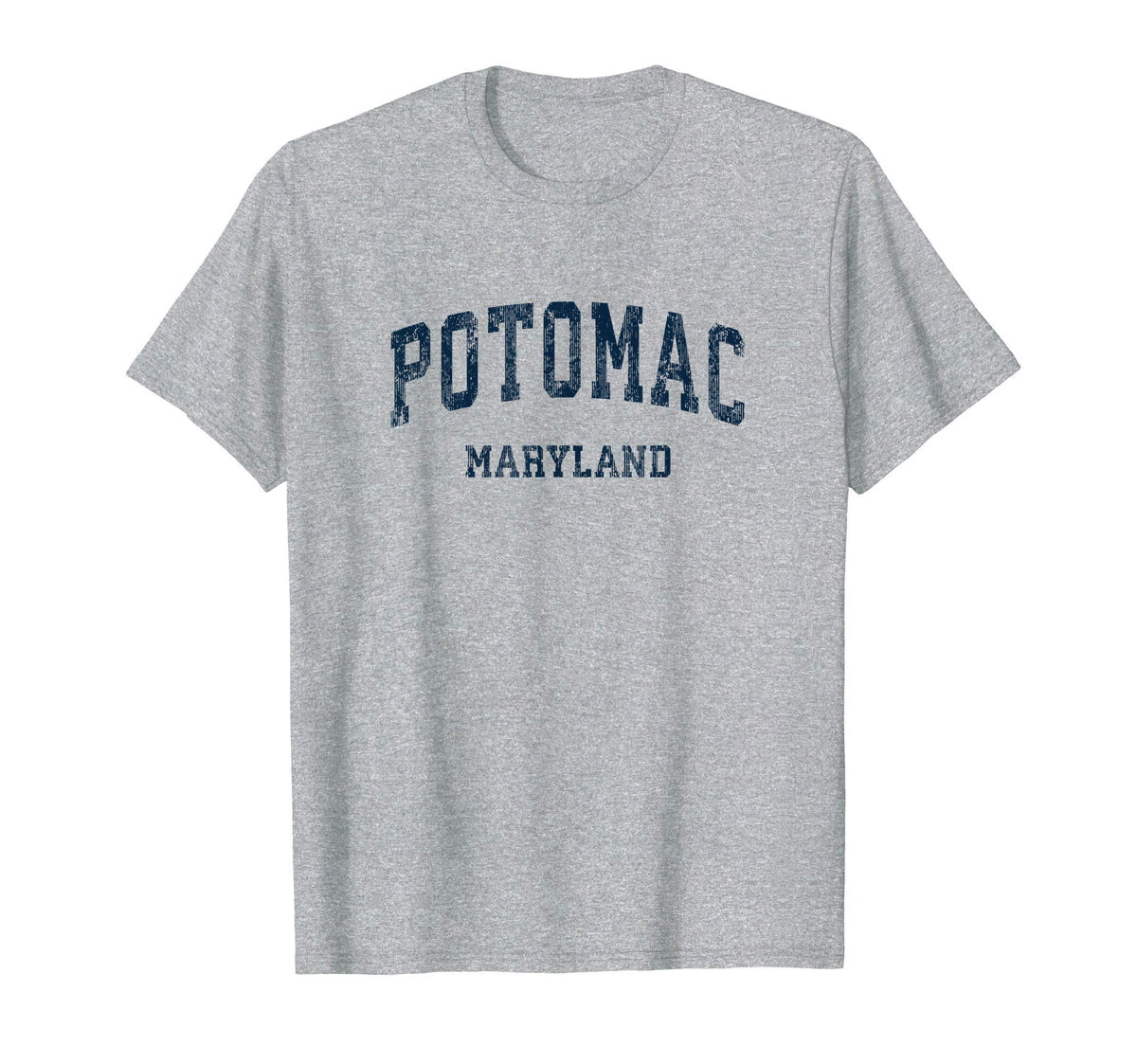 Potomac Maryland Md Varsity Sports Navy T-Shirt - Trendy Graphic for Adults